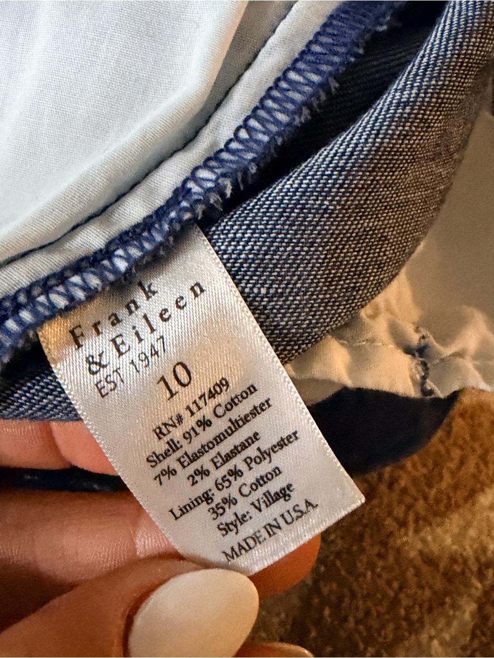 Frank & Eileen West Village Wide-Leg Trouser Size 10 - Picture 6 of 9